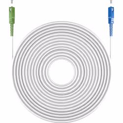 Goobay 59624 câble de fibre optique 20 m SC FTTH OS2 Blanc