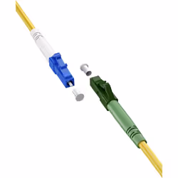 Goobay 59632 câble de fibre optique 10 m LC FTTH OS2 Jaune