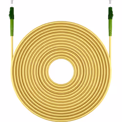 Goobay 59632 câble de fibre optique 10 m LC FTTH OS2 Jaune