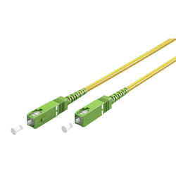 Goobay 59638 câble de fibre optique 1 m SC FTTH OS2 Jaune