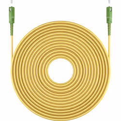 Goobay 59638 câble de fibre optique 1 m SC FTTH OS2 Jaune