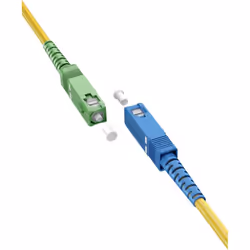 Goobay 59660 câble de fibre optique 3 m SC FTTH OS2 Jaune