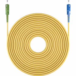 Goobay 59660 câble de fibre optique 3 m SC FTTH OS2 Jaune