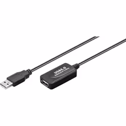 Goobay 60119 câble USB 10 m USB 2.0 USB A Noir