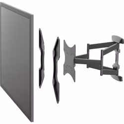 Goobay 60134 support pour téléviseur 55" Noir