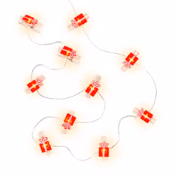 Goobay 60249, Lampes de fée, Rouge, Argent, Transparent, Blanc, Cuivre, Plastique, IP20, 10 lampe(s), LED
