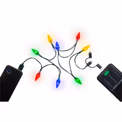 Goobay 60339, Lampes de fée, Bleu, Vert, Rouge, Jaune, Plastique, IP20, 8 lampe(s), LED
