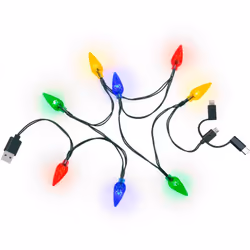 Goobay 60339 lumière décorative Lampes de fée Bleu, Vert, Rouge, Jaune 8 lampe(s) LED 5 W