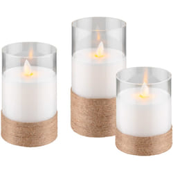 Goobay 60343 bougie électrique 0,03 W LED Beige, Transparent, Blanc