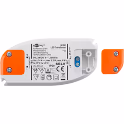 Goobay 60368 electronic transformer Adapté à une utilisation à l'intérieur Transformateur d'éclairage électronique 8 W