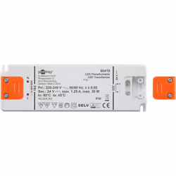 Goobay 60419 electronic transformer Adapté à une utilisation à l'intérieur Transformateur d'éclairage électronique 30 W
