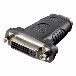 Goobay 60752, HDMI, DVI (24+5), Noir