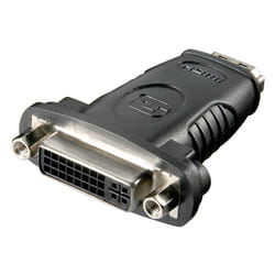 Goobay 60752 changeur de genre de câble HDMI DVI (24+5) Noir