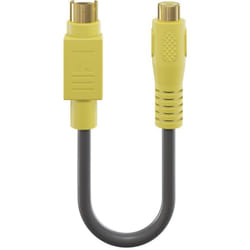 Goobay 60845 câble S-video 0,2 m S-Video (4-pin) RCA Noir