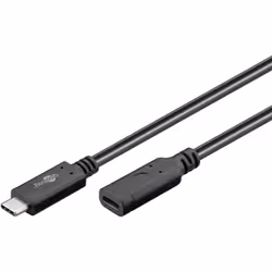 Goobay 61038 câble USB 1 m USB 3.2 Gen 2 (3.1 Gen 2) USB C Noir