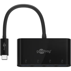 Goobay 61073 hub & concentrateur USB Type-C 5000 Mbit/s Noir