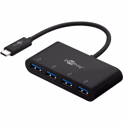 Goobay 61073 hub & concentrateur USB Type-C 5000 Mbit/s Noir