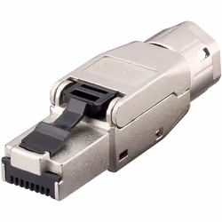 Goobay 61130, RJ-45, Métallique, Mâle, Droit, Zinc, Cat8.1