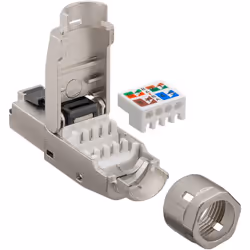 Goobay 61130 connecteur de fils RJ-45 Métallique