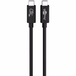 Goobay 61716, 0,7 m, USB C, USB C, USB4 Gen 3x2, 40000 Mbit/s, Noir