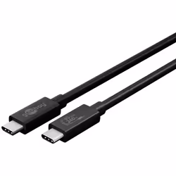 Goobay 61716 câble USB 0,7 m USB4 Gen 3x2 USB C Noir