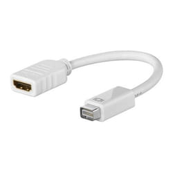 Goobay Mini DVI M - HDMI F, SB Mini-DVI HDMI Type A (Standard) Blanc