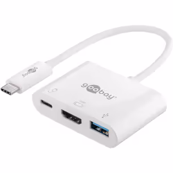 Goobay 62104 station d'accueil USB Type-C Blanc