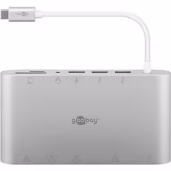 Goobay 62113 station d'accueil Avec fil USB 3.2 Gen 1 (3.1 Gen 1) Type-C Argent - Vue supplémentaire 3