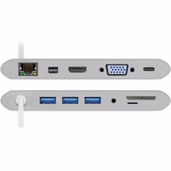 Goobay 62113 station d'accueil Avec fil USB 3.2 Gen 1 (3.1 Gen 1) Type-C Argent - Vue supplémentaire 7