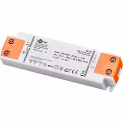 Goobay 62120, Transformateur d'éclairage électronique, Orange, Blanc, IP20, -20 - 45 °C, CE, RoHS Directive 2011/65/EU [OJEU  ...