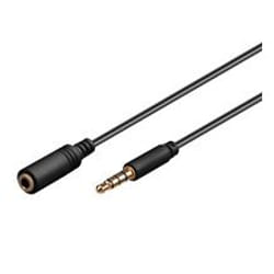 Goobay 1m 3.5mm câble audio 3,5mm Noir