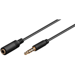 Goobay 62479 câble audio 2 m 3,5mm Noir