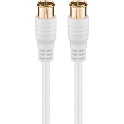 Goobay 62743 câble coaxial 1,5 m Type F Blanc