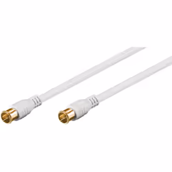 Goobay 62743 câble coaxial 1,5 m Type F Blanc