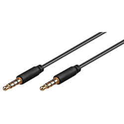 Goobay 63824 câble audio 0,5 m 3,5mm Noir