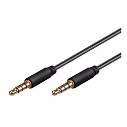Goobay AVK 182-0150 mini, 3,5mm, Mâle, 3,5mm, Mâle, 1,5 m, Noir