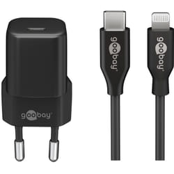 Goobay 64574 chargeur d'appareils mobiles Smartphone Noir Secteur Charge rapide Intérieure