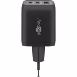 Goobay 64753 chargeur d'appareils mobiles Écouteurs, Smartphone, Tablette Noir Secteur Charge rapide Intérieure
