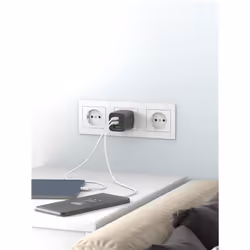 Goobay 64753 chargeur d'appareils mobiles Écouteurs, Smartphone, Tablette Noir Secteur Charge rapide Intérieure - Vue supplémentaire 6