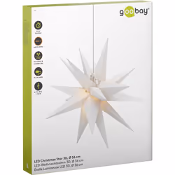 Goobay 64789 lumière décorative Figurine lumineuse décorative Transparent, Blanc 3 lampe(s) LED 0,53 W