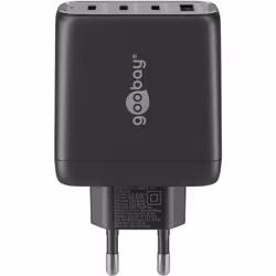 Goobay 64819 chargeur d'appareils mobiles Écouteurs, Ordinateur portable, Smartphone Noir Secteur Charge rapide Intérieure