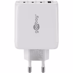Goobay 64822 chargeur d'appareils mobiles Écouteurs, Ordinateur portable, Smartphone, Tablette Blanc Secteur Charge rapide Intérieure