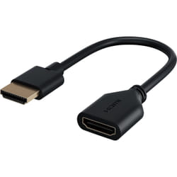 Goobay 64824 câble HDMI 0,1 m HDMI Type A (Standard) Noir