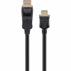 Goobay 64836 câble vidéo et adaptateur 2 m DisplayPort HDMI Type A (Standard) Noir