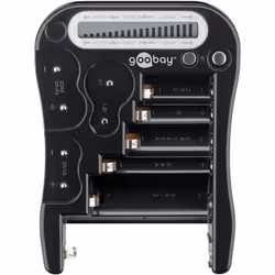 Goobay 64889, 9v, AA, AAA, C, CR123A, CR2, CR2016, CR2025, CR2032, D, LR44, Non, Acrylonitrile-Butadiène-Styrène (ABS), Noir