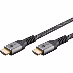 Goobay 64996, 5 m, HDMI Type A (Standard), HDMI Type A (Standard), 18 Gbit/s, Gris