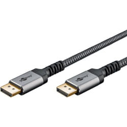 Goobay 65264 câble DisplayPort 1 m Gris