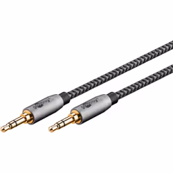 Goobay 65275, 3,5mm, Mâle, 3,5mm, Mâle, 0,5 m, Noir, Gris