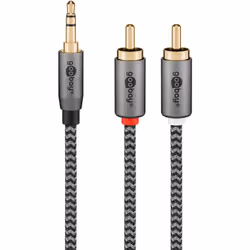 Goobay 65288 câble audio 2 m 3,5mm 2 x RCA Gris