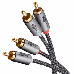 Goobay 65293 câble audio 2 m 2 x RCA Gris - Vue supplémentaire 4